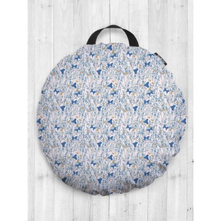 Pillow Sidushka "Field of butterflies", decorative, d = 52 cm