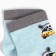 Women's socks "Raccoon with watermelon", blue color, size 38-40