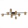 Ceiling lamp ST LUCE. SL1207.402.08. Veroli. 8x7 W, GU10, 85x85x11 cm, black color