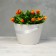 Carrying cone to flowers, white 11.5 x 17 x 12 cm