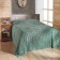 Bedspread, size 160x220 cm, green color
