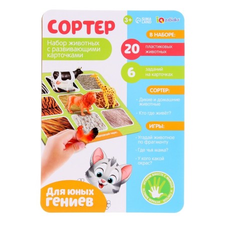 Developing Sorter Set “Study of Animals”, according to the Montessori Methodology-12