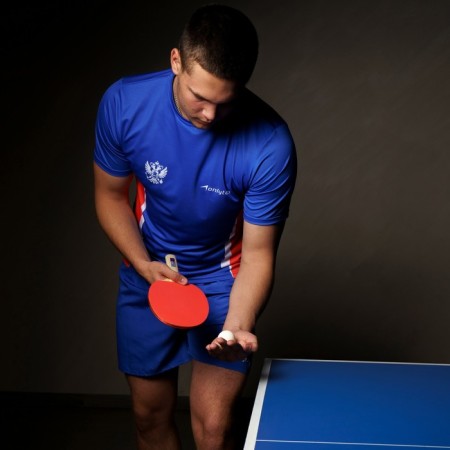 Boshika Beginner 1*table tennis racket, for lovers, 1.5 mm lining, straight handle-4