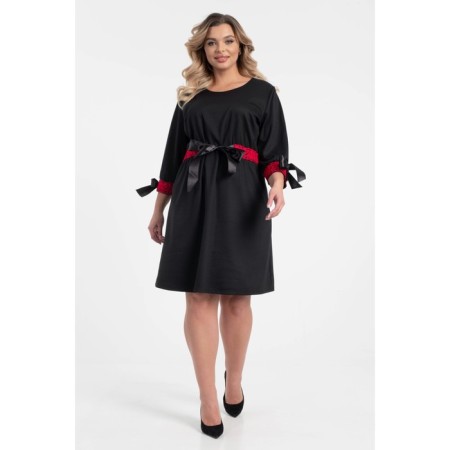 Female dress, size 54, black color-5