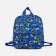 Baby backpack on lightning, external pocket, blue color