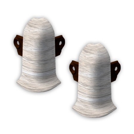 The angle external lexide with fasteners is 55mm oak iceberg (2pcs/blister)