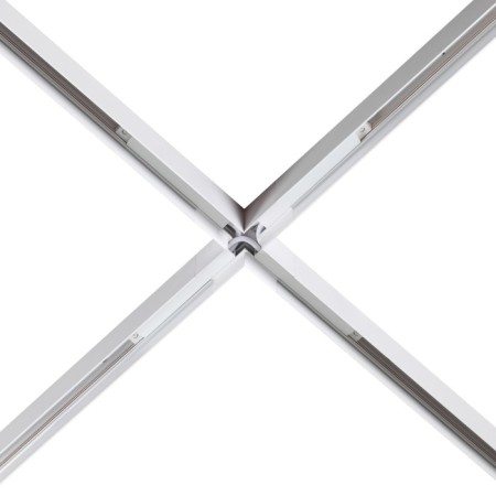 Connector X-shaped flum, white color-5