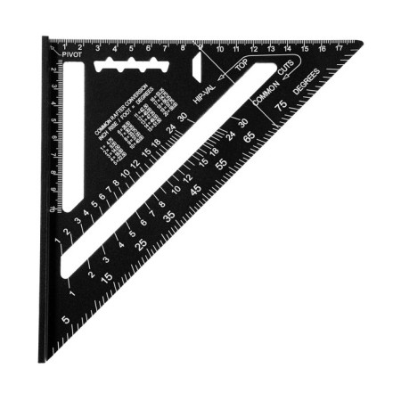 Universal roofing charcoal of tundra, aluminum, with an internal scale, 175 mm-9