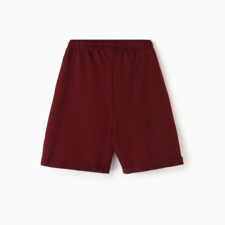 Women's shorts, burgundy color, size 50-2