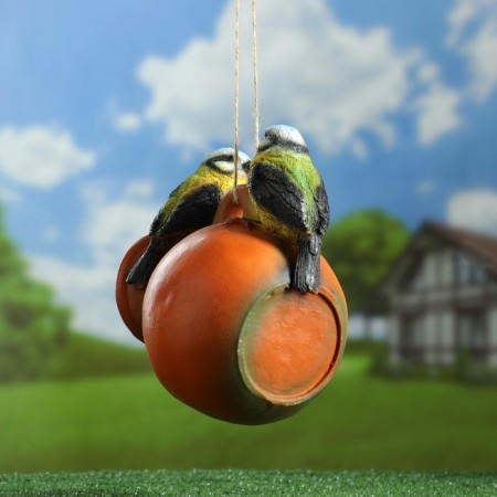 Suspended feeder "Birds" good souvenirs from polystone, 21x15cm, street-2