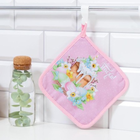 Graduation of the share "Easter cake" 17x17 cm, 35% cotton, 65% PE, Vatin 250 g/m2