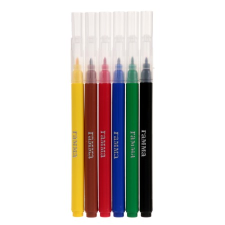 Flomasters 6 colors, "Gamma" "Classic"-2