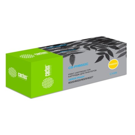 CACTUS CSTUS CAC-PH6022C 106R02760 CYAN for Xerox Phaser 6020/6022 (1000K), Blue-1