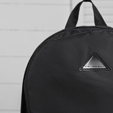 Youth backpack, lightning department, external pocket, black/orange color-4