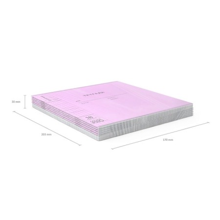 Notebook of 18 sheets in the Erichkrause CoverPro classic "Vivid", plastic cover, offset unit, purple-6