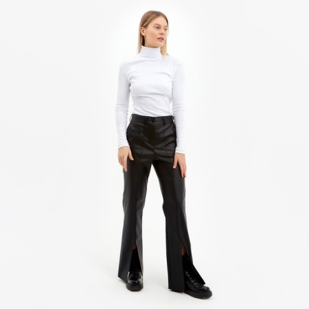 Turtleneck female, white color, size 44-46 (m)-3