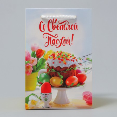 Gift package, packaging, “with a light Easter!”, 12 x 18 x 12 cm-2