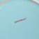 Board ceramic dining share "pastel", d = 27 cm, blue color