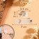 Tag with the “Hand Made” button, 7 × 2 cm, 10 pcs, matte/gold color