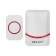 Wireless doorbell with digital coding overflowing 38 melodies 150m IP44 (white/red