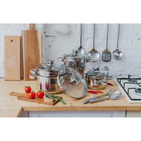 Magistro tefida stainless steel pan, 2.5 l, lid-durtered, plum nose, capsule, induction-7
