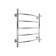 Water towel "Sanprise" Classic P5, 500x600 mm, side connection, chromium