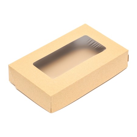 Container for removal, with a window, craft, 20 x 12 x 4 cm, set 10 pcs.-1