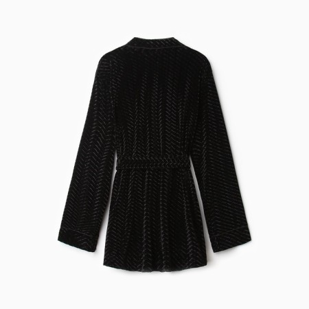 Female jacket kaftan "velvet" size 40, black-12