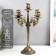 Summary Metal for 5 candles "Royal" Golden Patina 43x29x29 cm