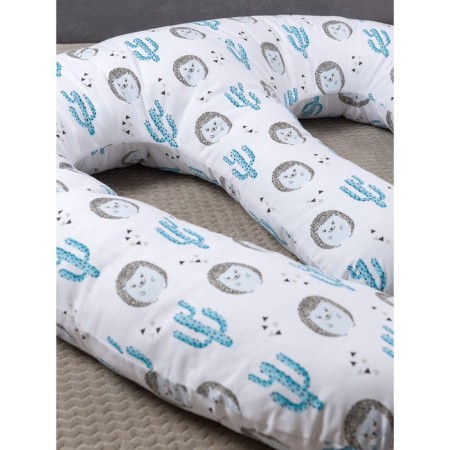 Pillow for twins "Hedgehogs", Hollofiber-3