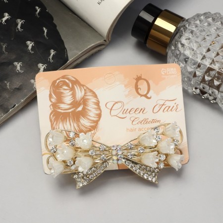 Hair hairpin "Lorelei" bow, 9 cm-2