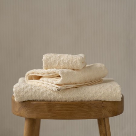Terry towel Pasionaria "Memo", 450 gr, size 30x50 cm, creamy color-1