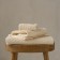 Terry towel Pasionaria "Memo", 450 gr, size 30x50 cm, creamy color