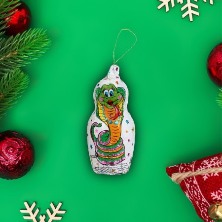 New Year. Chocolate figure "Symbol of the year on a thread", mix, 18 g