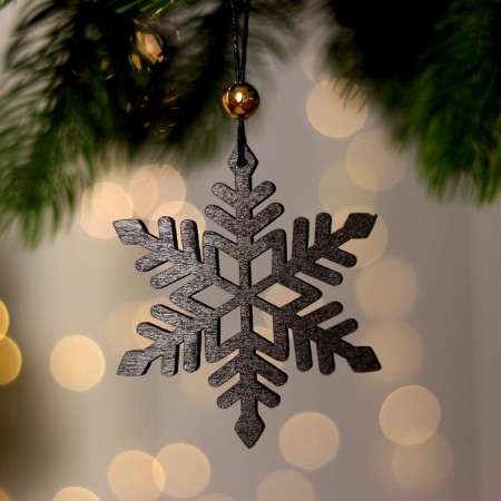 New Year's suspension with “Snowflake” backlight 7 × 8 × 19 cm-1