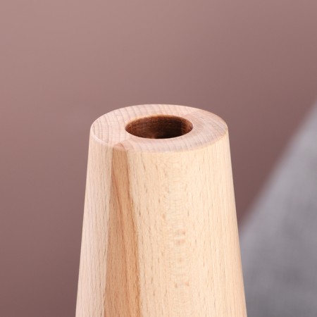 Candlestick, model No. 10, 7 x 17 cm, beech-2