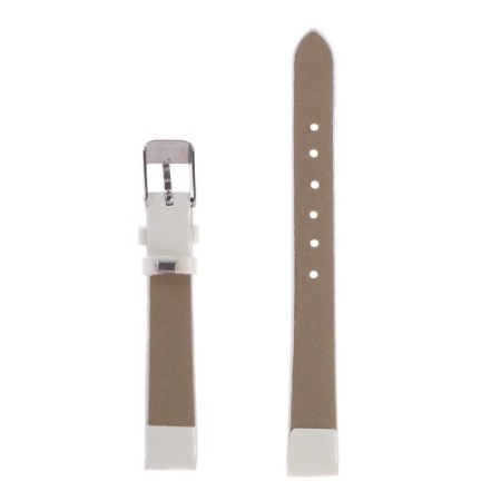 Solomon watch strap, 10 mm, eco-leather, L-17 cm, white-5