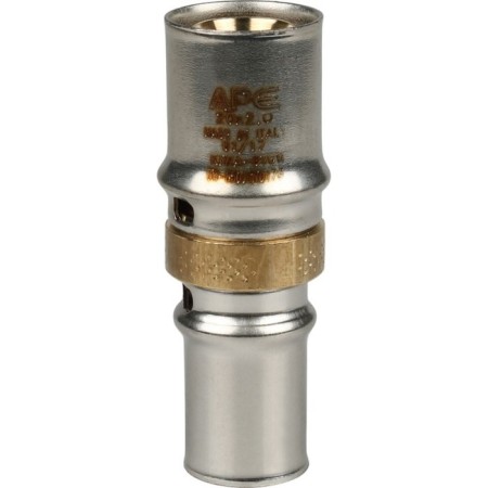 The coupling press Stout SFP-0004-002016, D = 20 x 16 mm, transition, brass-2