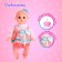 Pups Functional "Sasha", drinks, pisses, sound, with an accessory, pink color