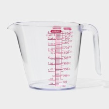 Mettle glass, 1 l, 19 × 11 × 13 cm, the color is transparent