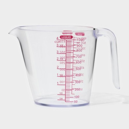 Mettle glass, 1 l, 19 × 11 × 13 cm, the color is transparent