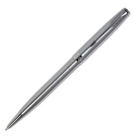 Ballpoint pen Parker Sonnet Core Stainess Steel Ct M, silver matte, black ink (1931512)