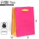 Gift package two-tone, packaging, “yellow-pink”, s 12 x 15 x 5.5 cm