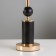 Highway lamp E27 40W black and gold 25x25x42.5 cm Risalux