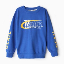 Sweatshirt for a boy, blue color, height 158-164 cm