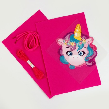 A set for creating a bag of felt “Magic Unicorn”, with a thermal monklaka-3
