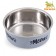 Bowl with silicone base "meow", gray, 500 ml