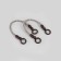 Handles for a bag, 2 pcs, waxed cord, 46 × 4.5 cm, brown color