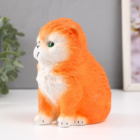 Piggy bank "Vaska Vaska" red, height 15.5 cm, width 10 cm, length 13.5 cm-4