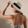 Women's Hat Minaku, central white, rr 58